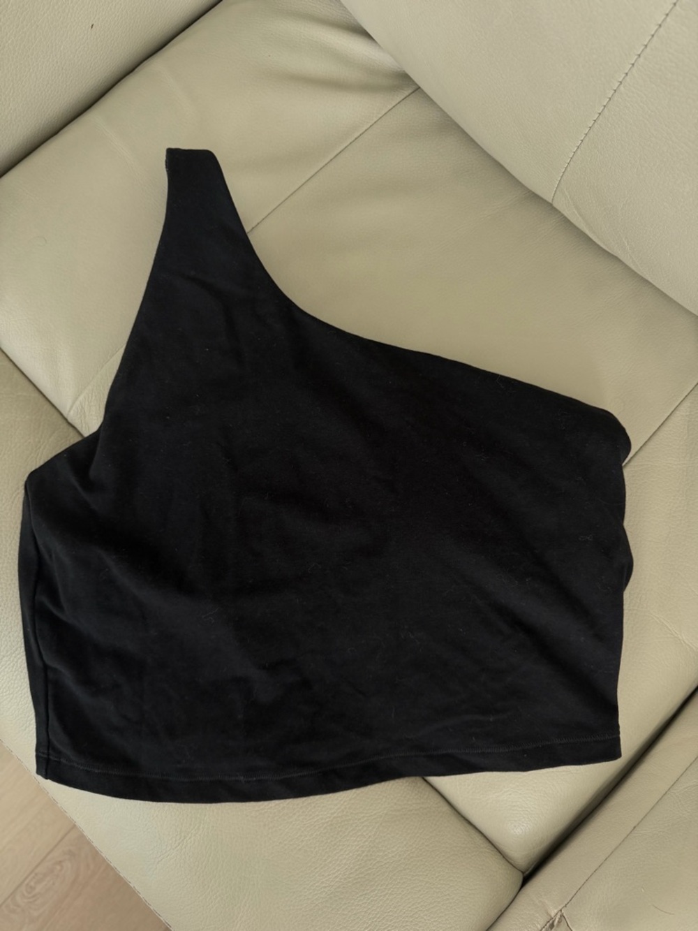 Old Navy Black One-Shoulder Sports Bra